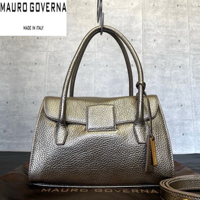 【新品】Mauro Governa マウロ ゴヴェルナ ハンドバッグ Mauro Governa Leather Gold Hand Tote Bag | eBay