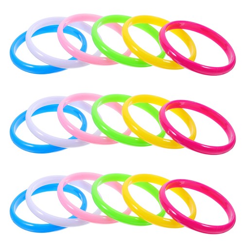 48 Piezas Pulsera Color Caramelo Miss Niño Gruesa Colorida Brazaletes Pulseras A Granel - Imagen 9 de 17