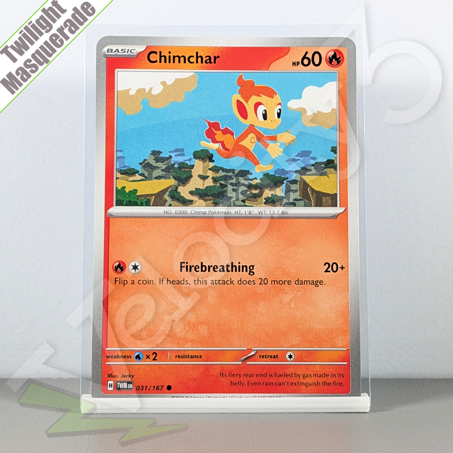 Pokemon TCG Card - Chimchar 31/167 Common | Twilight Masquerade (2024) TWM
