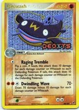 Whiscash - 28/107 Ex Deoxys Reverse Holo Pokemon Card Stamped MP Curl/Warped on eBay