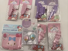 Daiso Sanrio Lot Of 8 Hair Clips Cable Protector My Melody Little Twin Stars