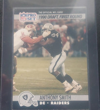 Pro Set 1990 Anthony Smith #679 Los Angeles Raiders NFL Draft First Round Card