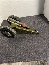 Vintage Buddy L Pressed Steel Toy US Army Military Mobile Howitzer Cannon Gun