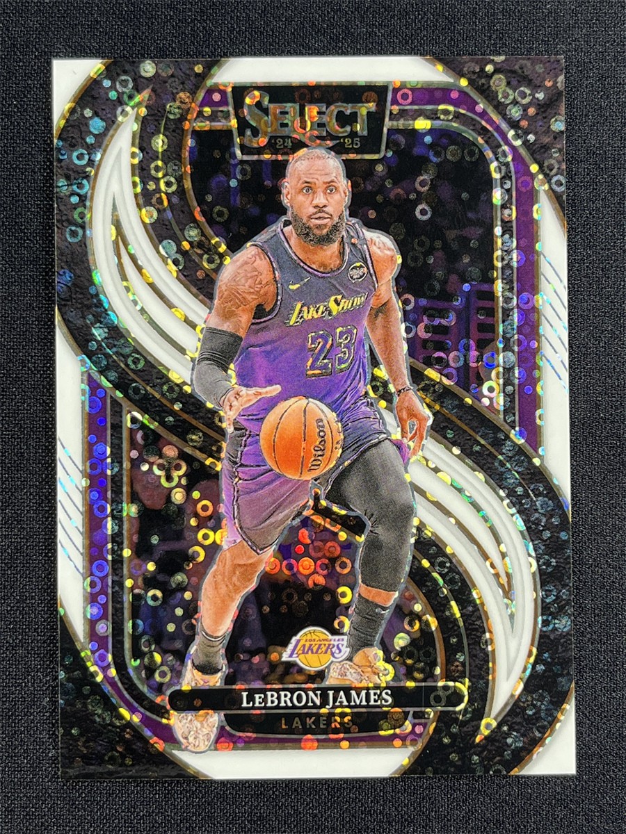 2024-25 Panini Select Fast Break LeBron James #111 Premier Level White Disco /75