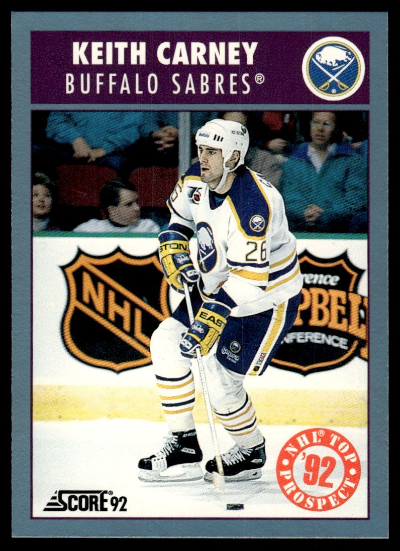 1992-93 Score Canadian Keith Carney Rookie Buffalo Sabres #461
