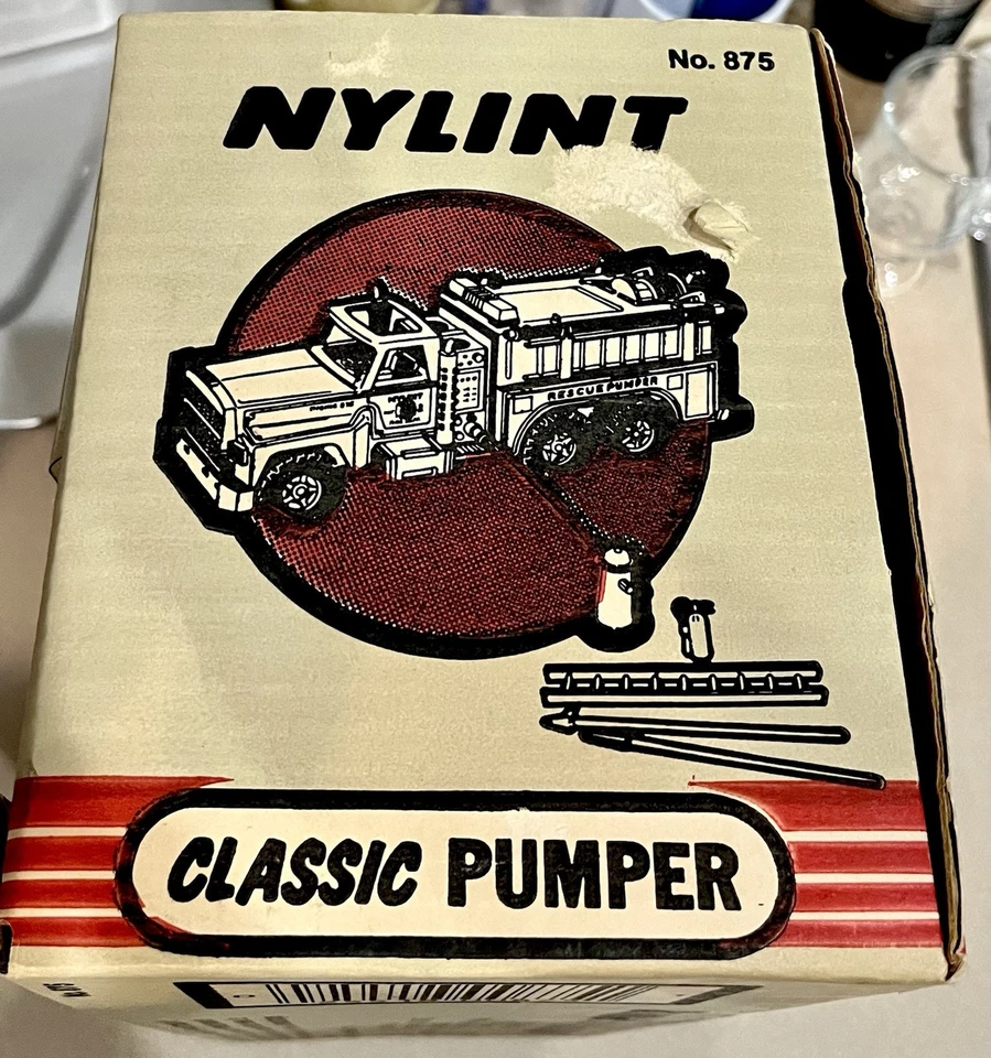 🏁 NYLINT VINTAGE CLASSIC RESCUE PUMPER #875 FIRE DEPARTMENT F9000 🏁 - Image 4 of 4