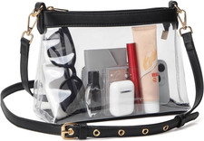 Clear Bag for Stadium Events, Clear Purses for Women, Stadium Approved Crossb...