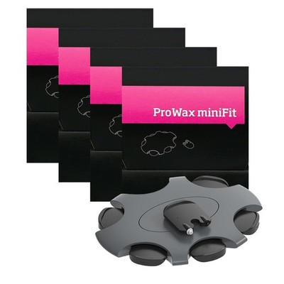 (4Packs) Minifit Prowax Wax Guards Filters for For Oticon 4 Packs, Black-1mm