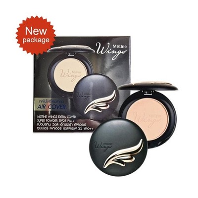 Mistine Wings Extra Cover Super Powder SPF25 PA++ Matte Foundation Oil Control