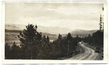 Vintage Old 1920s Photo of Dirt Road Cars to Longs Peak in Estes Park Colorado