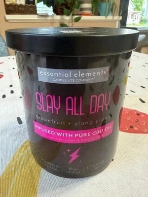 Set of Two Candles Slay All Day, Binge Watch & Chill by Candle Lite Company