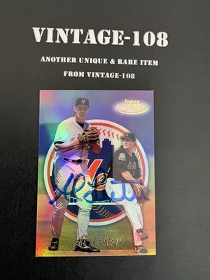 1999 Topps Gold Label Class 1 #57 Al Leiter New York Mets Signed! Auto!