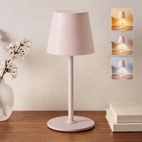Tischlampe Kabellos, LED Nachttischlampe, Akku Tischleuchte, Schreibtischlampe