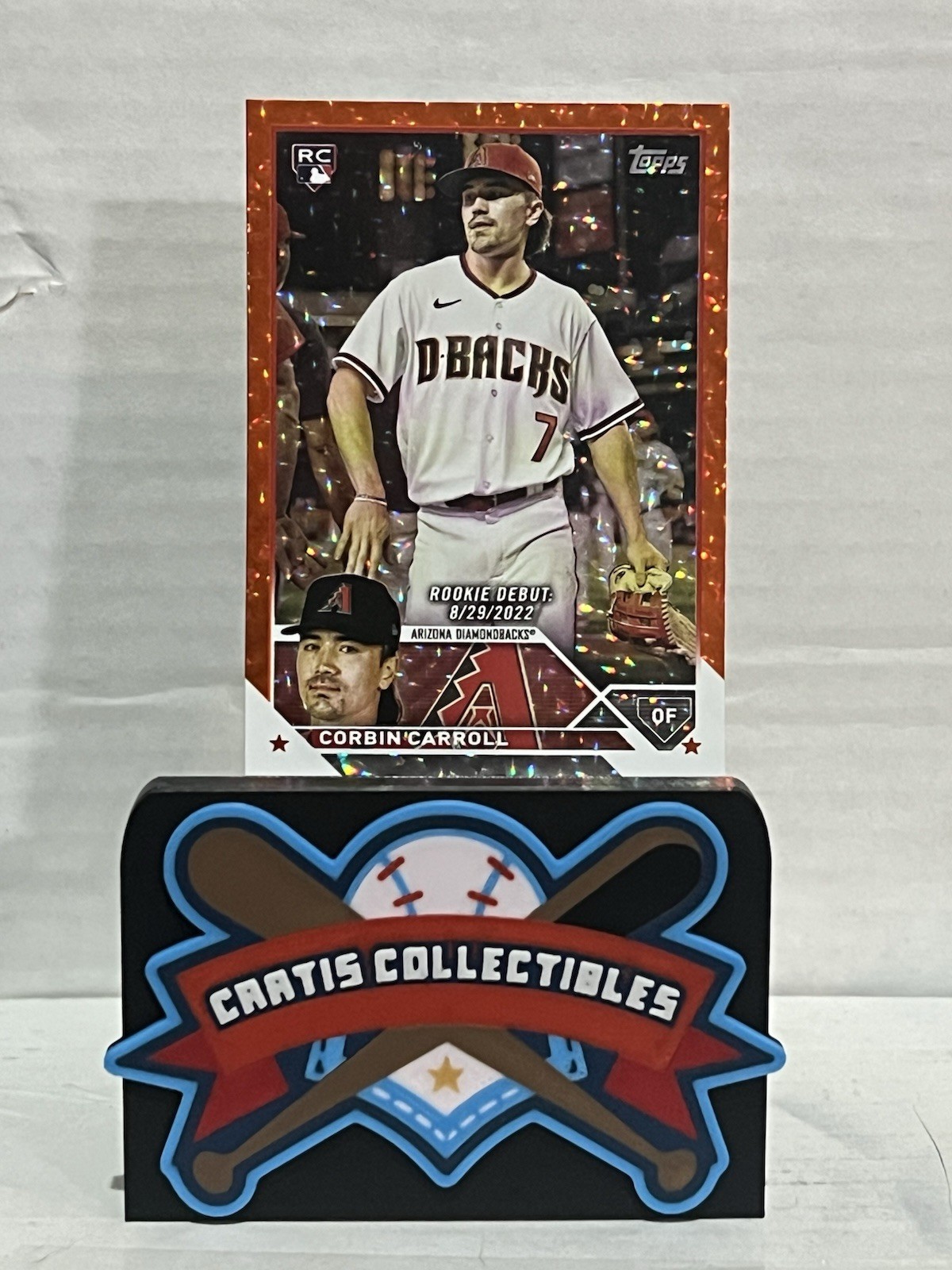 2023 Topps Update Corbin Carroll Rookie Debut Orange Foil 291/299 # US244