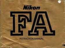 Original Manual for Nikon FA Camera