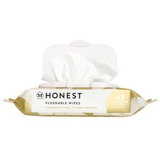 The Honest Company Flushable Wipes, 42 Count, Gilded Wings