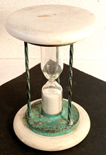 CLESSIDRA IN METALLO E  PLASTICA - VINTAGE - USATA - SEGNATEMPO