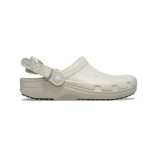 Crocs at Work Unisex Classic Slip Resistant Work Clog Meteor  No Import Fees