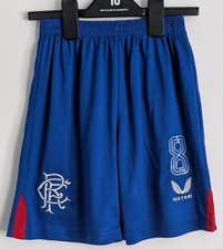 Kids Size 26 7/8 Years 2024/25 Castore Rangers '8' Away Shorts