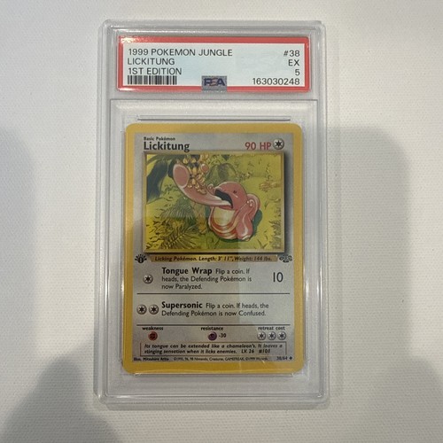 Lickitung (1st Edition) graded PSA 5 for sale on eBay