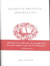 Schott's original miscellany (HardBack) - FREE Shipping