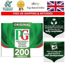 200 Individually Wrapped Black Tea Bags - Eco-Friendly & Refreshing Brew 0.07 per strip