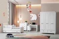 Modern Komplett Jugendzimmer Luxus Kinderzimmer Set 4Tlg Weiß Farbe Neu