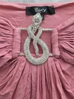 NWOT Sky XS Rhinestone Snake Halter Bandeau Dress Pink Short 133829