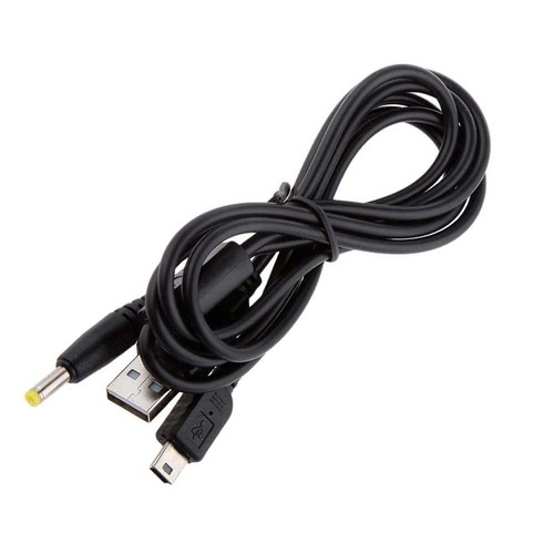 Cavo dati e Ricarica USB 2 in 1 Compatibile con Sony PSP 1000 2000 3000 Nero - Imagen 3 de 8