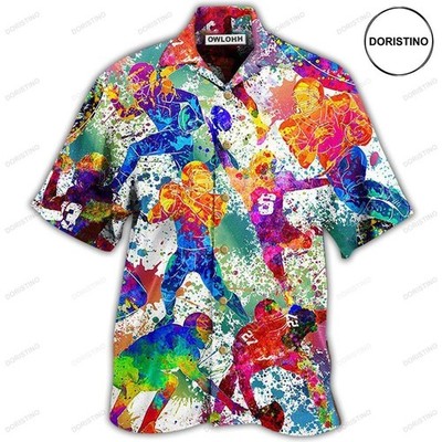 American Football Strong Spirit Brave Heart Awesome Hawaiian Shir