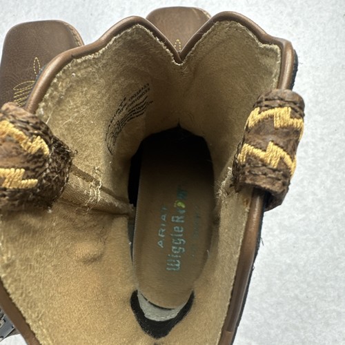 Ariat Youth Kid's Sorting Pen Leather Western Boot Duratread™️Outsole 10038333 - Picture 7 of 8