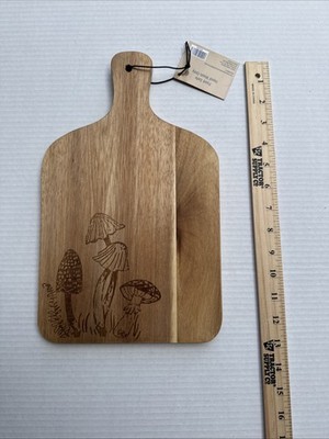 ROBERT STANLEY  WOOD CHARCUTERIE CUTTING BOARD MUSHROOMS New With Tag Fall