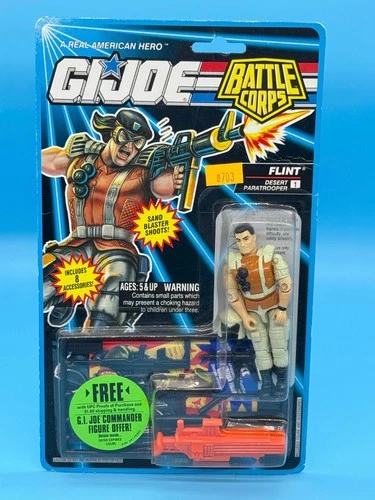 G.I. Joe ARAH Battle Corps FLINT v4 - MINT ON SEALED CARD - 1993 Hasbro