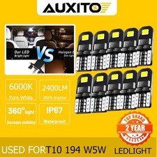 AUXITO 10x T10 194 2825 LED Bulb Light 168 White Super Canbus Bright Error Free
