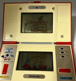 Nintendo DM-53 Game and Watch Mickey and Donald Console Japan Used