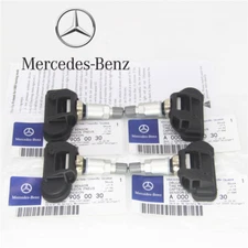 4pcs Genuine OEM A0009050030 TPMS Tire Pressure Monitoring Sensors for Benz C300