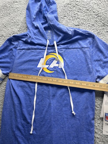 🏈 Rams Los Angeles Teens Short Sleeve Hoodie - NFL Official Licenced M (7-8) - Picture 9 of 17
