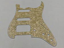 D'ANDREA PRO STRATOCASTER PICKGUARD H/S/S 11 HOLE Vintage PEARLOID USA MADE