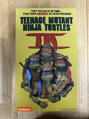 Neca SDCC 2023  Teenage Mutant Ninja Turtles III TMNT 4 pack vhs box set