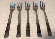 Flatware Rogers Korea CASA VISTA Pattern Cocktail Forks Set Of 5