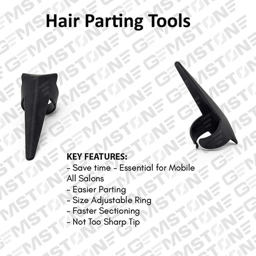 Kit Strumenti Estensione Capelli con Pinza 3 Fori Uncinetto Anello Anello Forbici e Clip Set - Foto 4 di 7