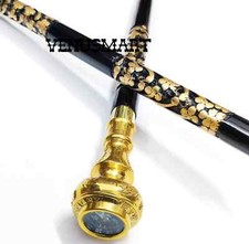 Antique Designer Compass Walking Stick Cane Hand Carved Walking Stick Best Gift