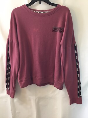 PINK Women s X-Small Comfy Lightweight Sweatshirt Light Raspberry
