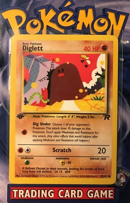 Pokémon Team Rocket 1st Edition #52 Diglett (NM) | eBay