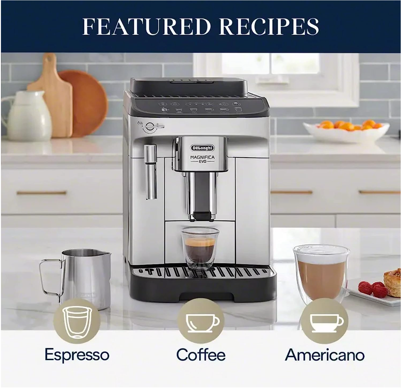 De'Longhi ECAM29043SB Magnifica Evo Coffee & Espresso Machine Silver