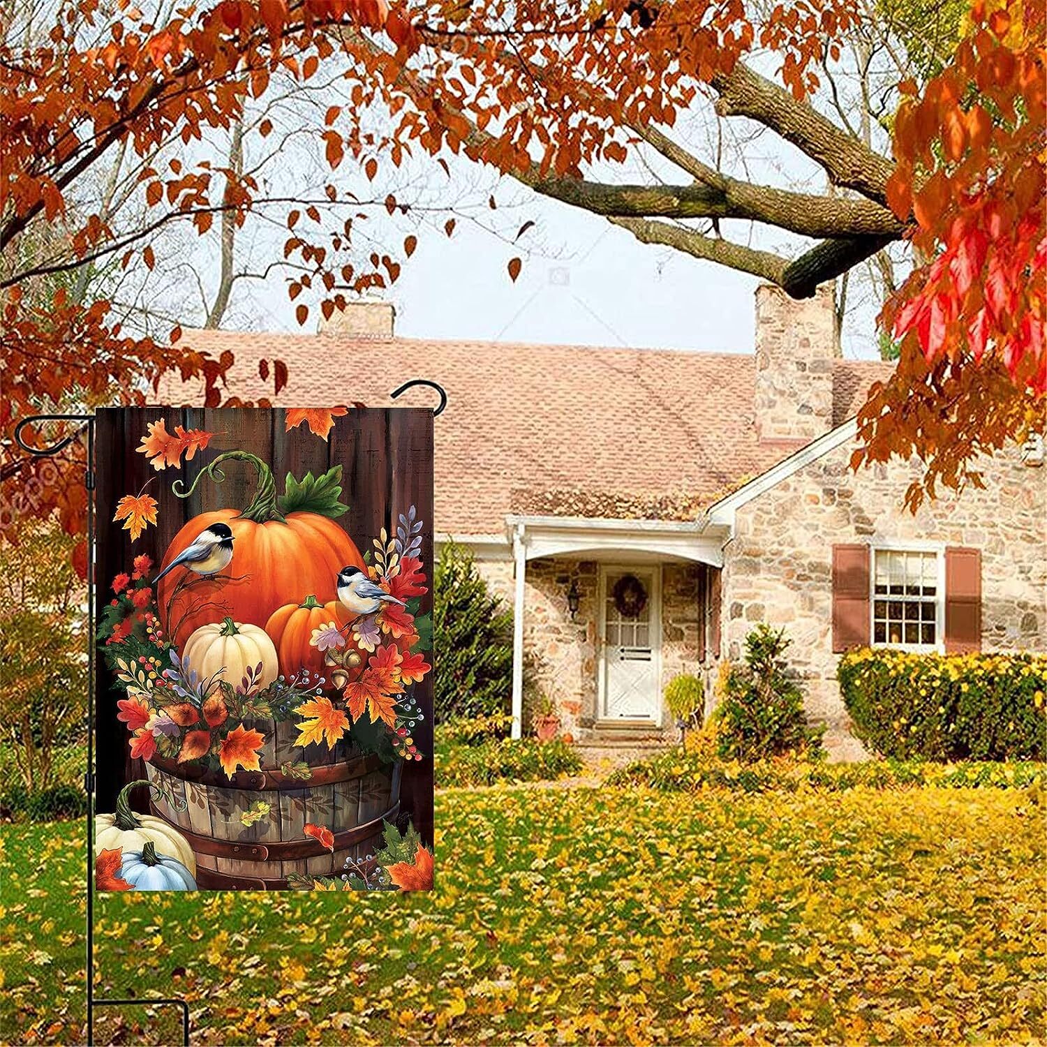 Large Garden Flags 28X40 Double Sided for Outside fall outdoor decor