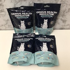 Lot Of 4 Pack Genius Cat Litter Additive 5 Color Change Urine Health Crystals