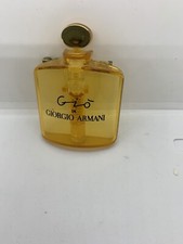 GIORGIO ARMANI-Large-Vintage Perfume Brooch-Rare-Gold Plastic Excellent