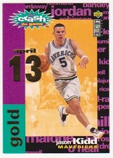 1995-96 Collector's Choice Crash The Game GOLD Jason Kidd #C12 April 13 Card