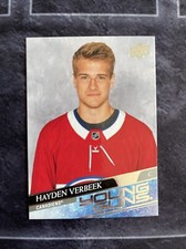 2020-21 Upper Deck Young Guns Hayden Verbeek 714 Montreal Canadiens 